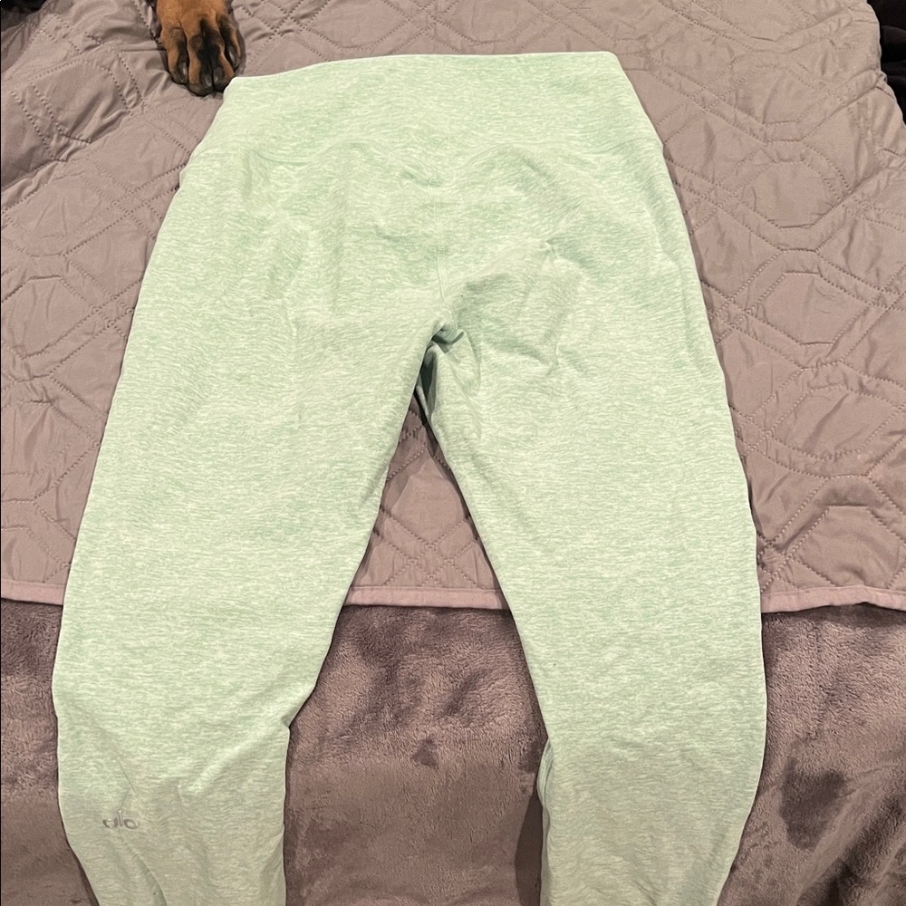 ALO Yoga Light Green Kids Leggings
